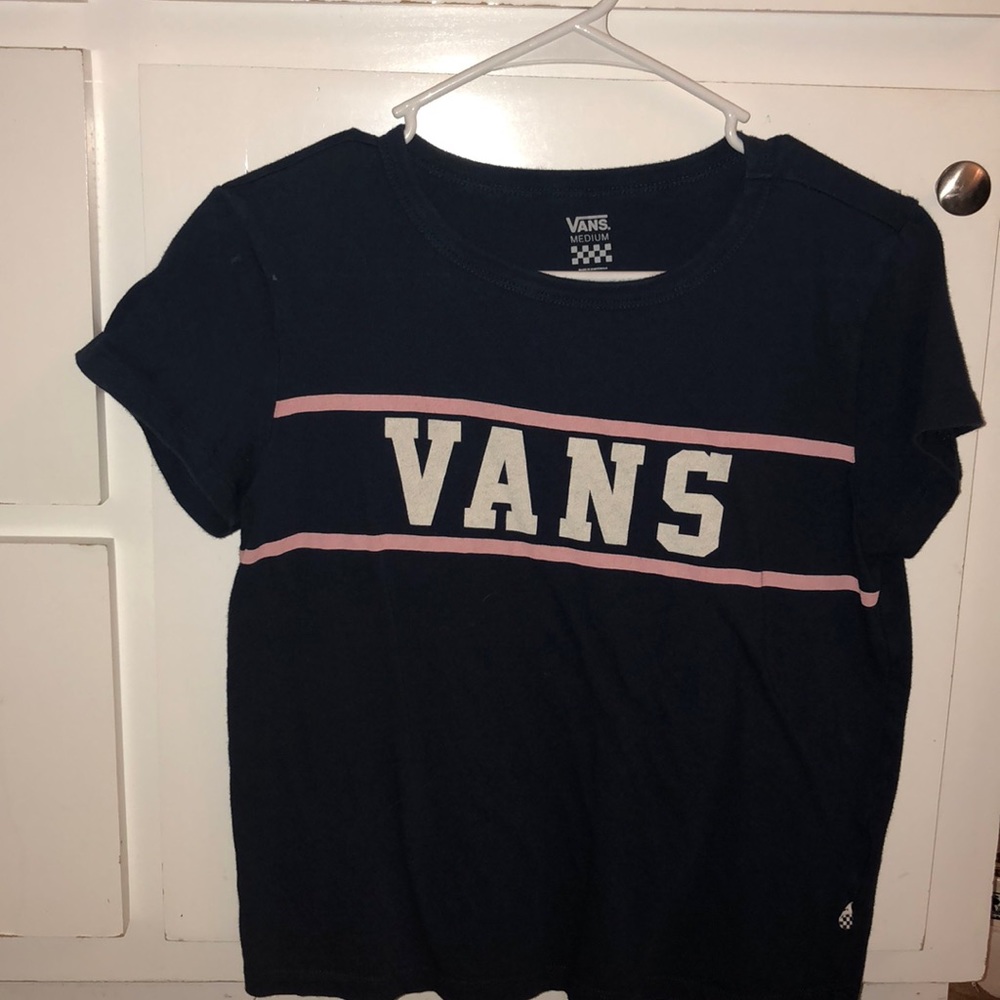 Girls Vans navy blue T-shirt